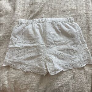 [Oysho] White Eyelet Lace Shorts